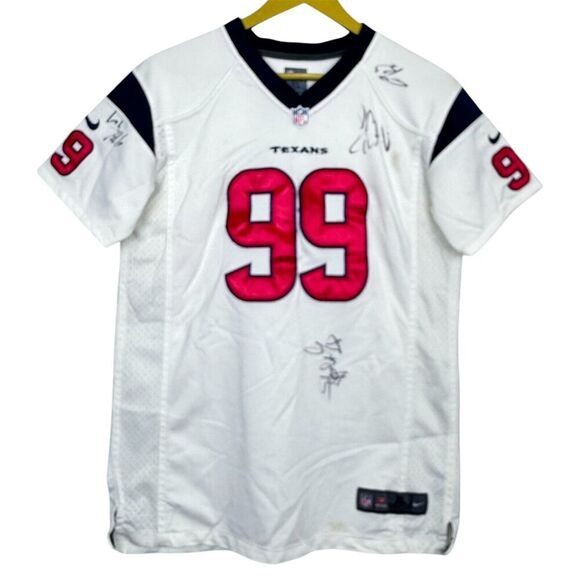 Nike NFL Houston Texans Jersey Youth XL 18 JJ WATT 99 On Field Autographed 2012 - Picture 1 of 16